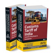 R. K. Jain's Customs Tariff of India 2023 by Centax Publication [In 2 Vols.]